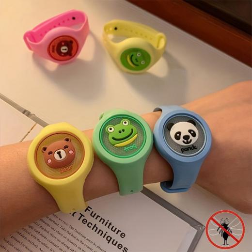 Светеща силиконова детска гривна против комари