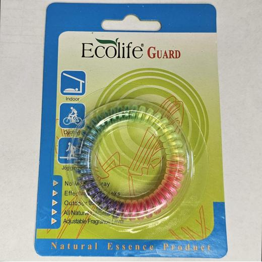 Силиконова гривна против комари с аромат на цитронела